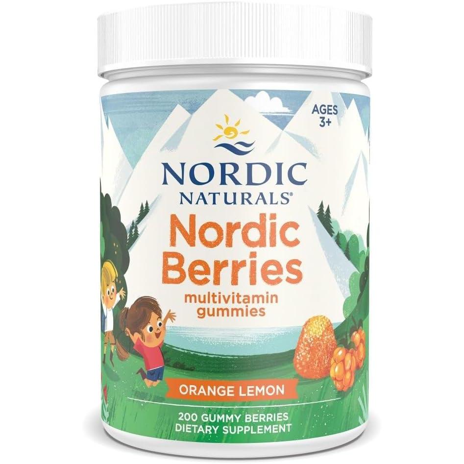 imageNordic Naturals Nordic Berries Citrus  200 Gummy Berries  GreatTasting Multivitamin for Ages 2  Growth Development Optimal Wellness  NonGMO Vegetarian  50 Servings200 Count Pack of 1