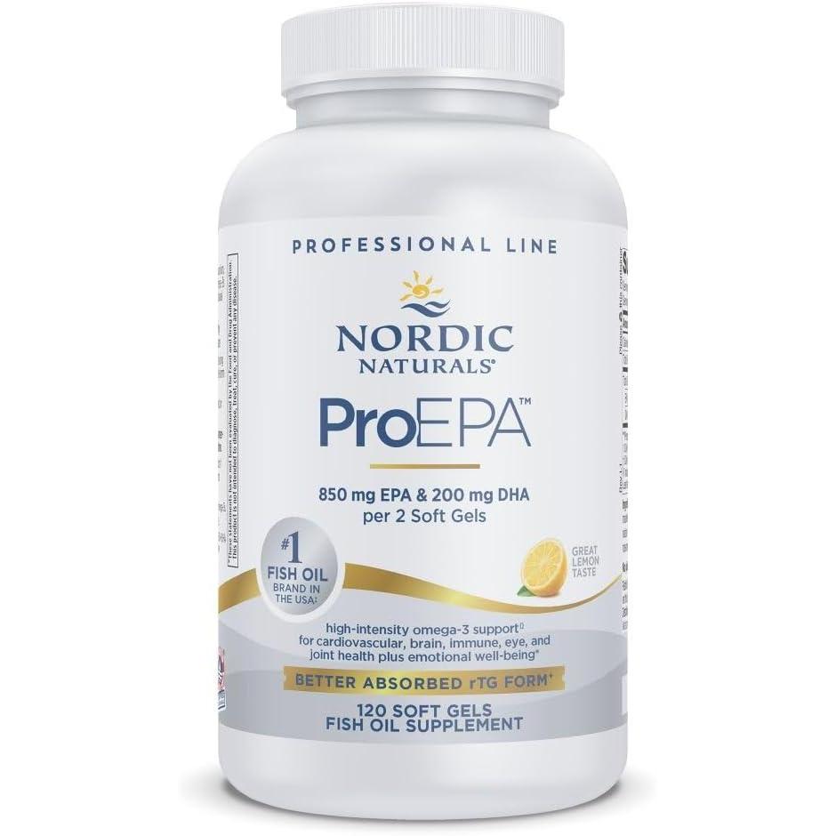 imageNordic Naturals ProEPA Lemon  180 Soft Gels  1210 mg Omega3  HighIntensity EPA Formula for Healthy Mood Heart Health amp Cellular Function  NonGMO  90 Servings120 Count Pack of 1