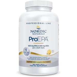Nordic Naturals ProEPA, Lemon – 180 Soft Gels – 1210 mg Omega-3 – High-Intensity EPA Formula for Healthy Mood, Heart Health & Cellular Function – Non-GMO – 90 Servings(180 Count (Pack of 1))