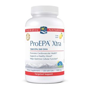 Nordic Naturals ProEPA Xtra, Lemon – 120 Soft Gels – 1640 mg Omega-3 – High-Intensity EPA Formula for Positive Mood, Heart Health & Cellular Function – Non-GMO – 60 Servings
