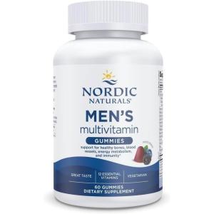Nordic Naturals Women’s Multivitamin Gummies, Mixed Berry – 60 Gummies – Support for Healthy Skin, Hair, Bones, Energy & Immunity – Non-GMO, Vegetarian – 30 Servings(Men)