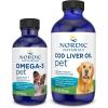 imageNordic Naturals Omega3 Pet Bundle  2 oz Omega3 Fish Oil for Small Dogs amp Cats 8 oz Pet Cod Liver Oil Promotes Heart Skin Coat amp Immune Health