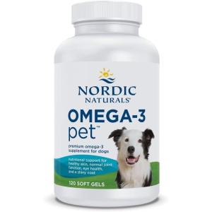 Nordic Naturals Omega-3 Pet, Unflavored – 90 Soft Gels – 320 mg Omega-3 Per Soft Gel – Fish Oil for Dogs with EPA & DHA – Promotes Heart, Skin, Coat, & Immune Health(120 Count (Pack of 1))