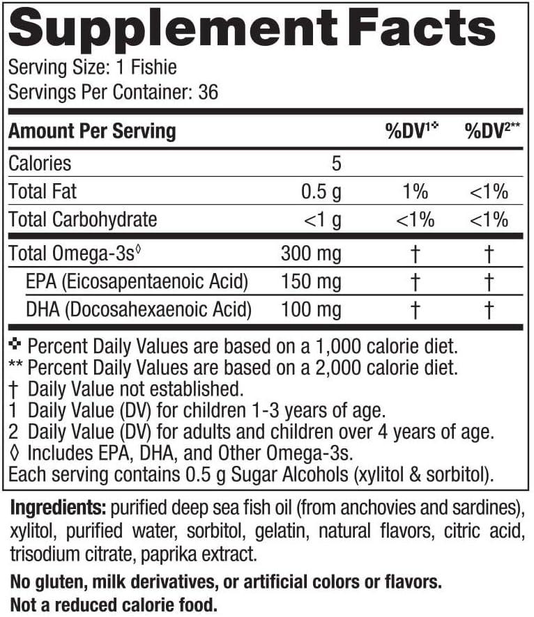 imageNordic Naturals Nordic Omega3 Fishies Tutti Frutti 36 Fishies 300 mg Total Omega3s with EPA amp DHA Healthy Brain Mood Vision amp Immune System NonGMO 36 ServingsStandard Packaging