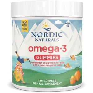 Nordic Naturals Nordic Omega-3 Gummies, Tangerine – 120 Gummies – 82 mg Total Omega-3s with EPA & DHA – Non-GMO – 60 Servings(120 Count (Pack of 1))