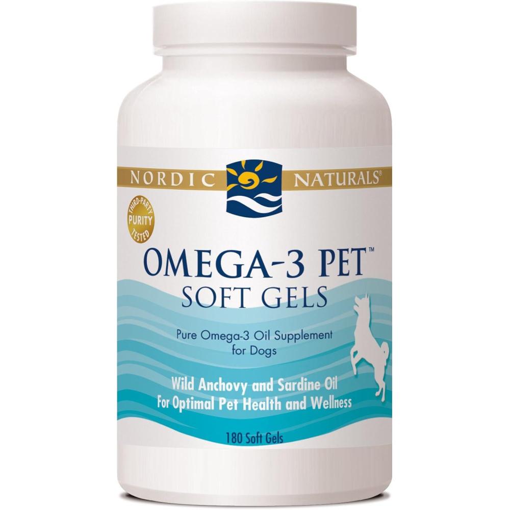 imageNordic Naturals Omega3 Pet Unflavored  330 mg Omega3 Per Soft Gel  2 Pack  360 Total Soft Gels  Fish Oil for Dogs with EPA amp DHA  Promotes Heart Skin Coat Joint amp Immune Health  NonGMO