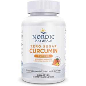 Nordic Naturals Zero Sugar Curcumin Gummies, Mango – 60 Gummies – 200 mg Optimized Curcumin Extract – Great Taste – Antioxidant Support, Healthy Metabolic Balance – Non-GMO, Vegan – 30 Servings