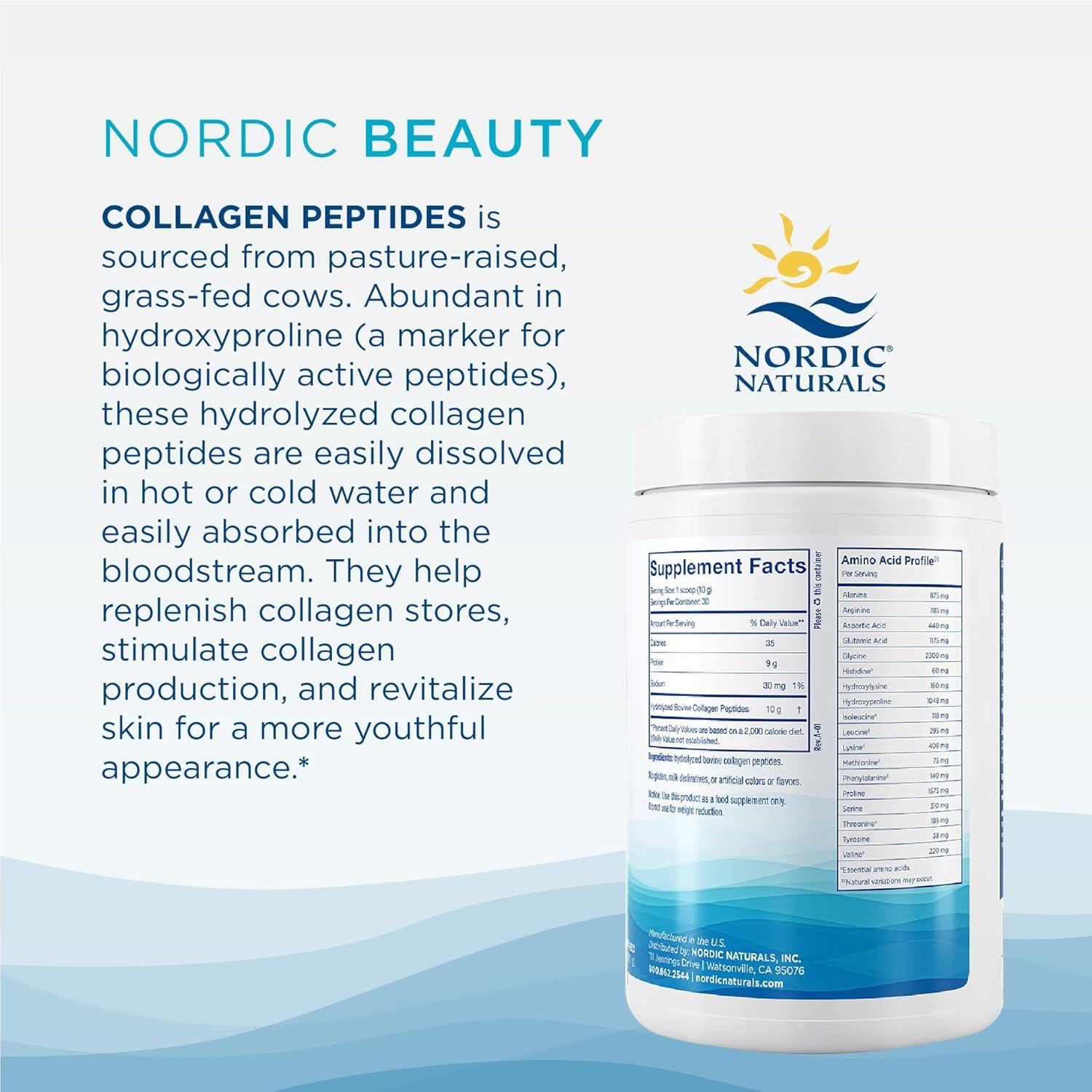 imageNordic Naturals Nordic Beauty Collagen Peptides Unflavored 106 Ounces Collagen Supplement for Skin Health and Elasticity for Hot and Cold Beverages 30 Servings