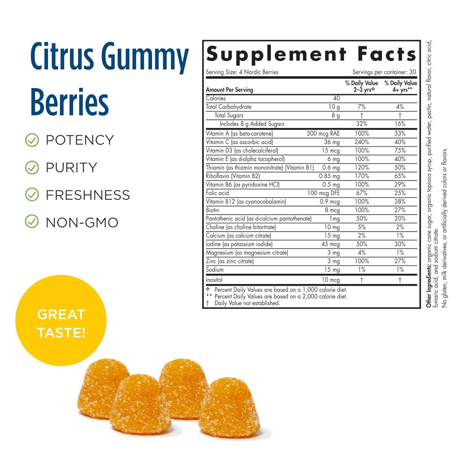 imageNordic Naturals Nordic Berries 3 Gram Gummy Berries 120 Count