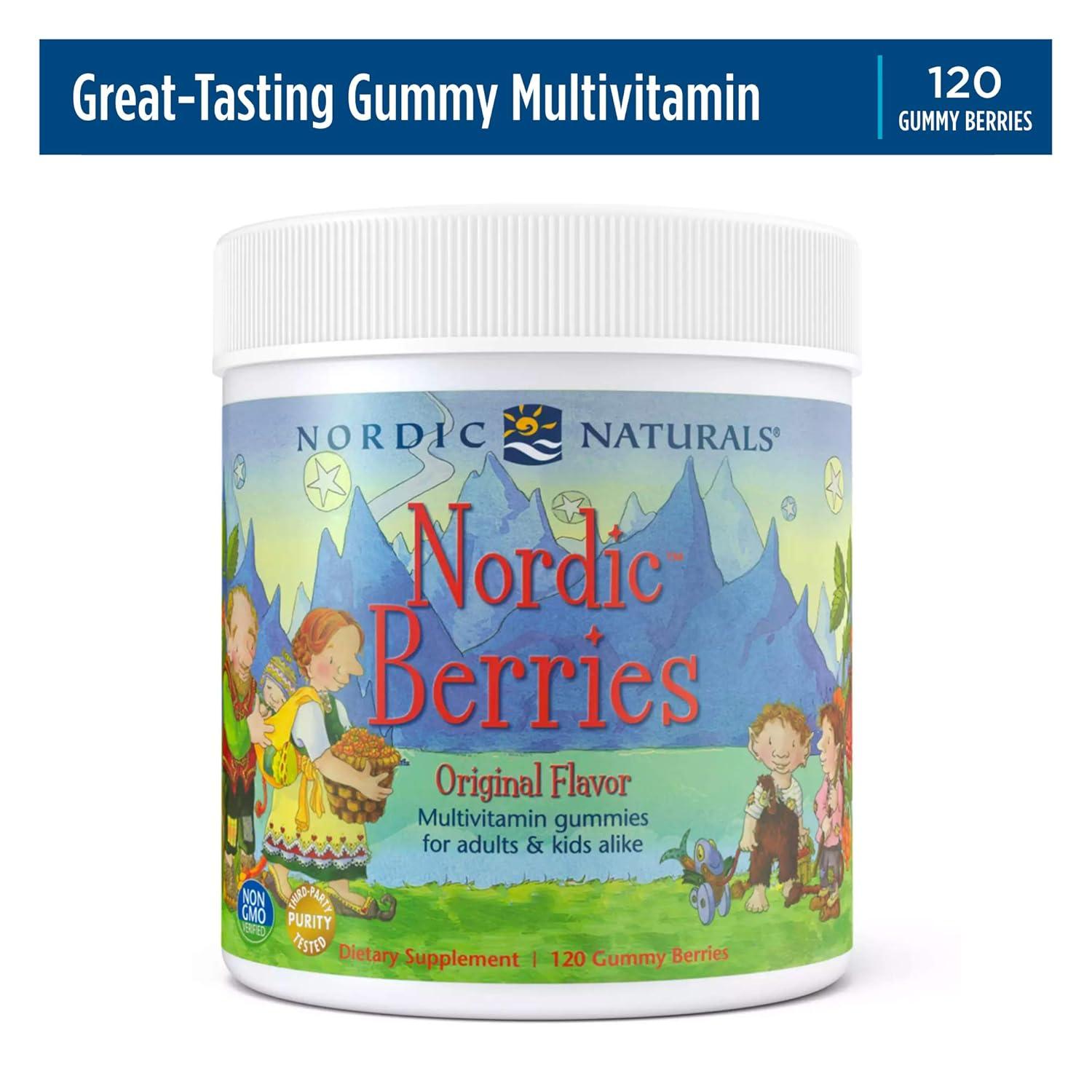 imageNordic Naturals Nordic Berries 3 Gram Gummy Berries 120 Count