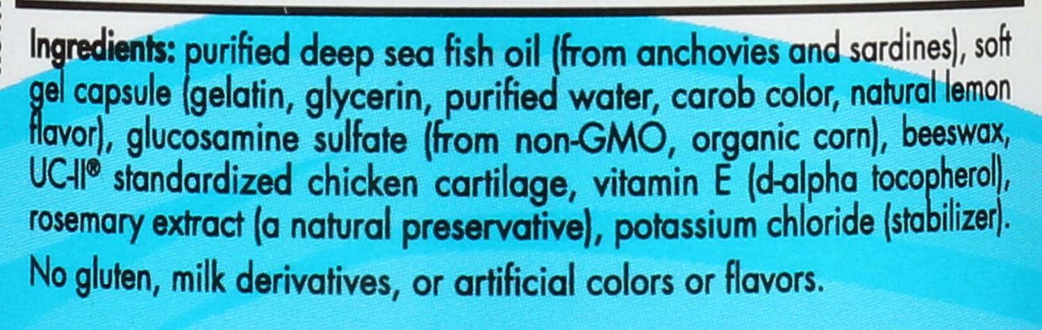 imageNordic Naturals Omega Joint Xtra Lemon 90 Soft Gels 1065 mg Omega3 Glucosamine Sulfate amp Type 2 Collagen Joint Health Cartilage Recovery NonGMO 30 Servings