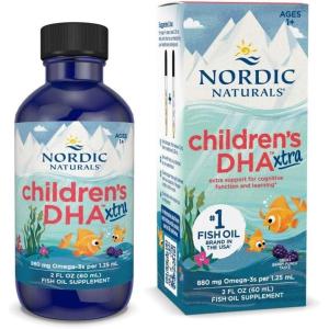 Nordic Naturals Children’s DHA Xtra, Berry Punch – 2 oz for Kids – 880 mg Total Omega-3s with EPA & DHA – Cognitive & Immune Function, Learning, Social Development – Non-GMO – 48 Servings(2 Fl Oz (Pack of 1))