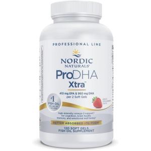 Nordic Naturals ProDHA 1000, Strawberry – 60 Soft Gels – 1660 mg Omega-3 – High-Intensity DHA Formula for Neurological Health, Mood & Memory – Non-GMO – 30 Servings(120 Count (Pack of 1))