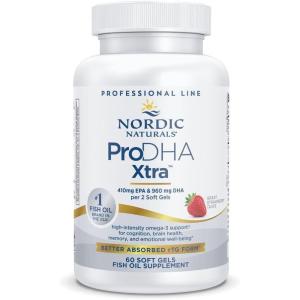 Nordic Naturals ProDHA 1000, Strawberry – 60 Soft Gels – 1660 mg Omega-3 – High-Intensity DHA Formula for Neurological Health, Mood & Memory – Non-GMO – 30 Servings(60 Count (Pack of 1))