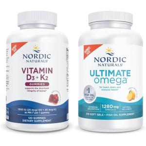 Nordic Naturals Starter Pack – Vitamin D3+K2 Gummies, Ultimate Omega