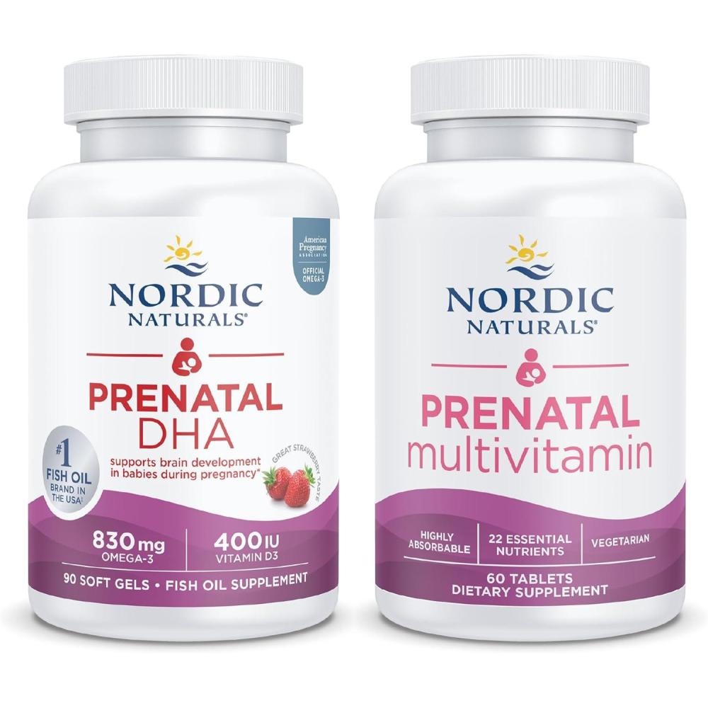 imageNordic Naturals Prenatal Starter Pack  Prenatal DHA and Prenatal Multivitamin Tablets