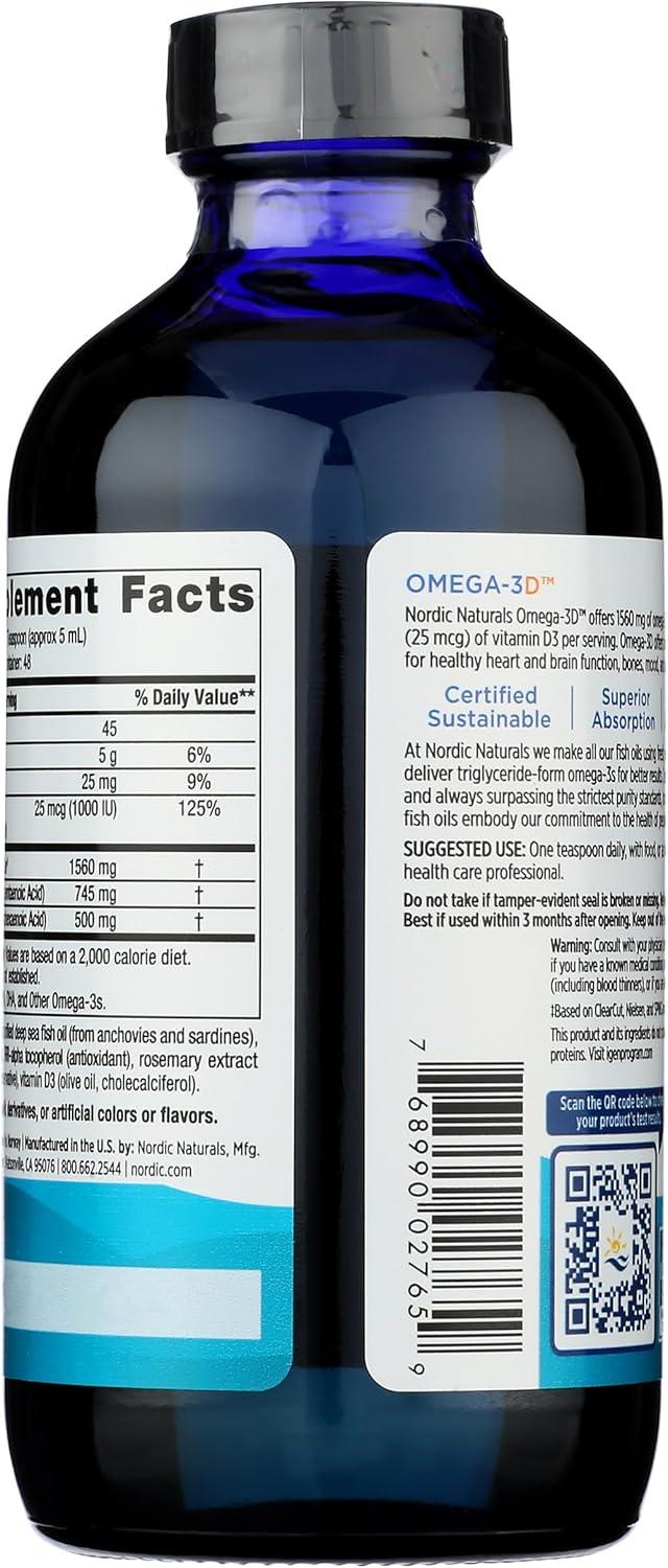 imageNordic Naturals Omega 3 D Lemon 8 Fl Oz