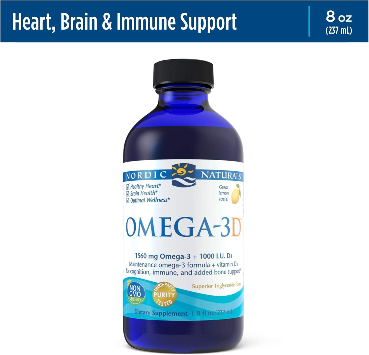 imageNordic Naturals Omega 3 D Lemon 8 Fl Oz