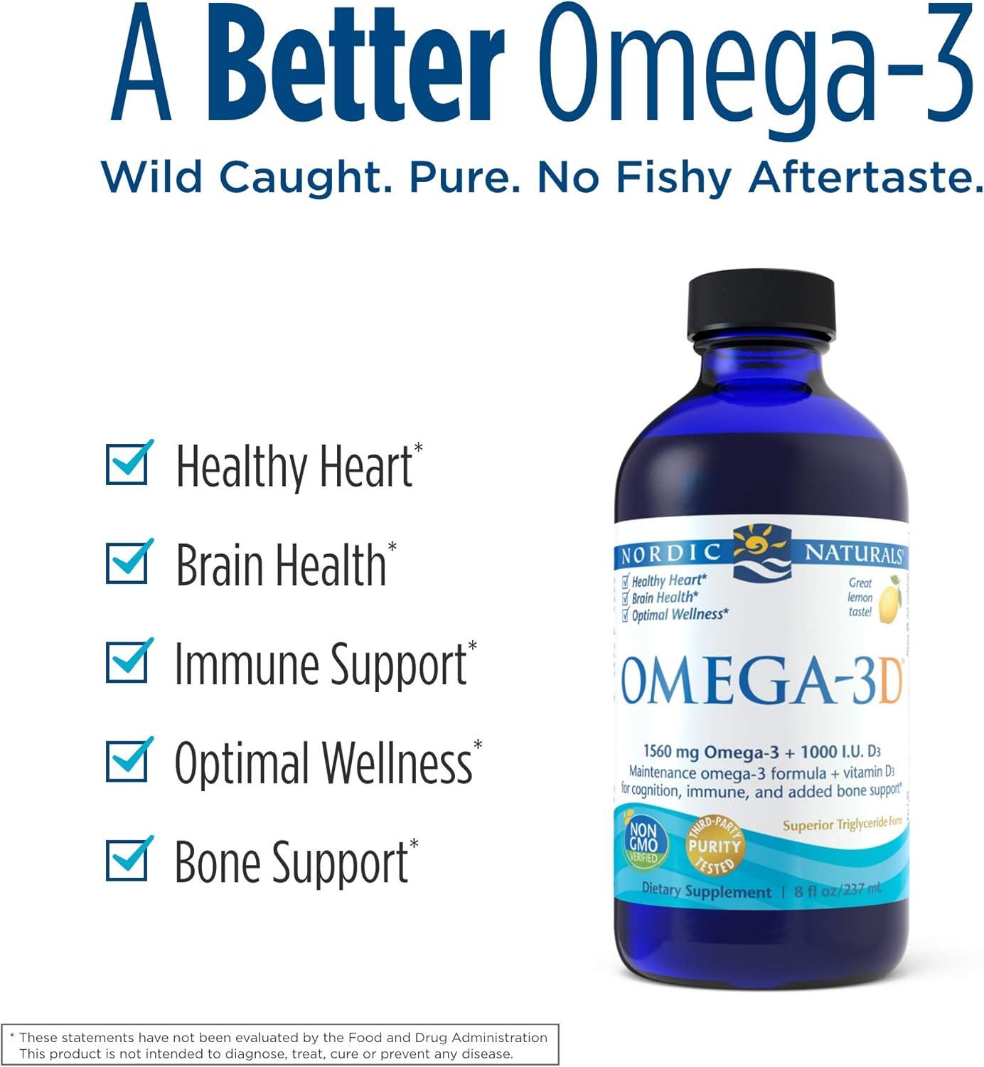 imageNordic Naturals Omega 3 D Lemon 8 Fl Oz