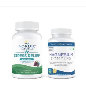 Nordic Naturals for The on The Go Dad Starter Pack – Stress Relief Gummies, Magnesium Complex
