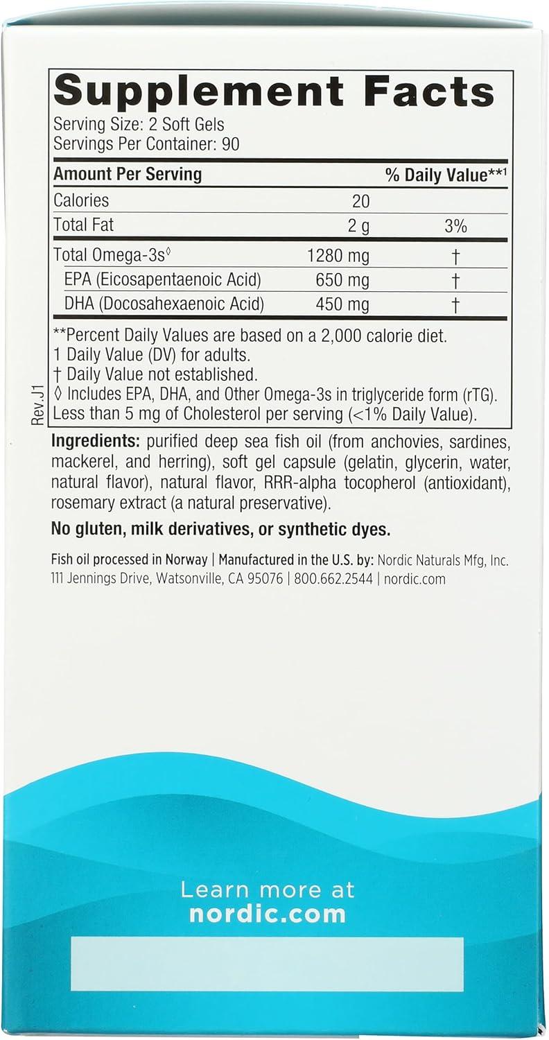 imageNordic Naturals Ultimate Omega 1280Mg 180 Count