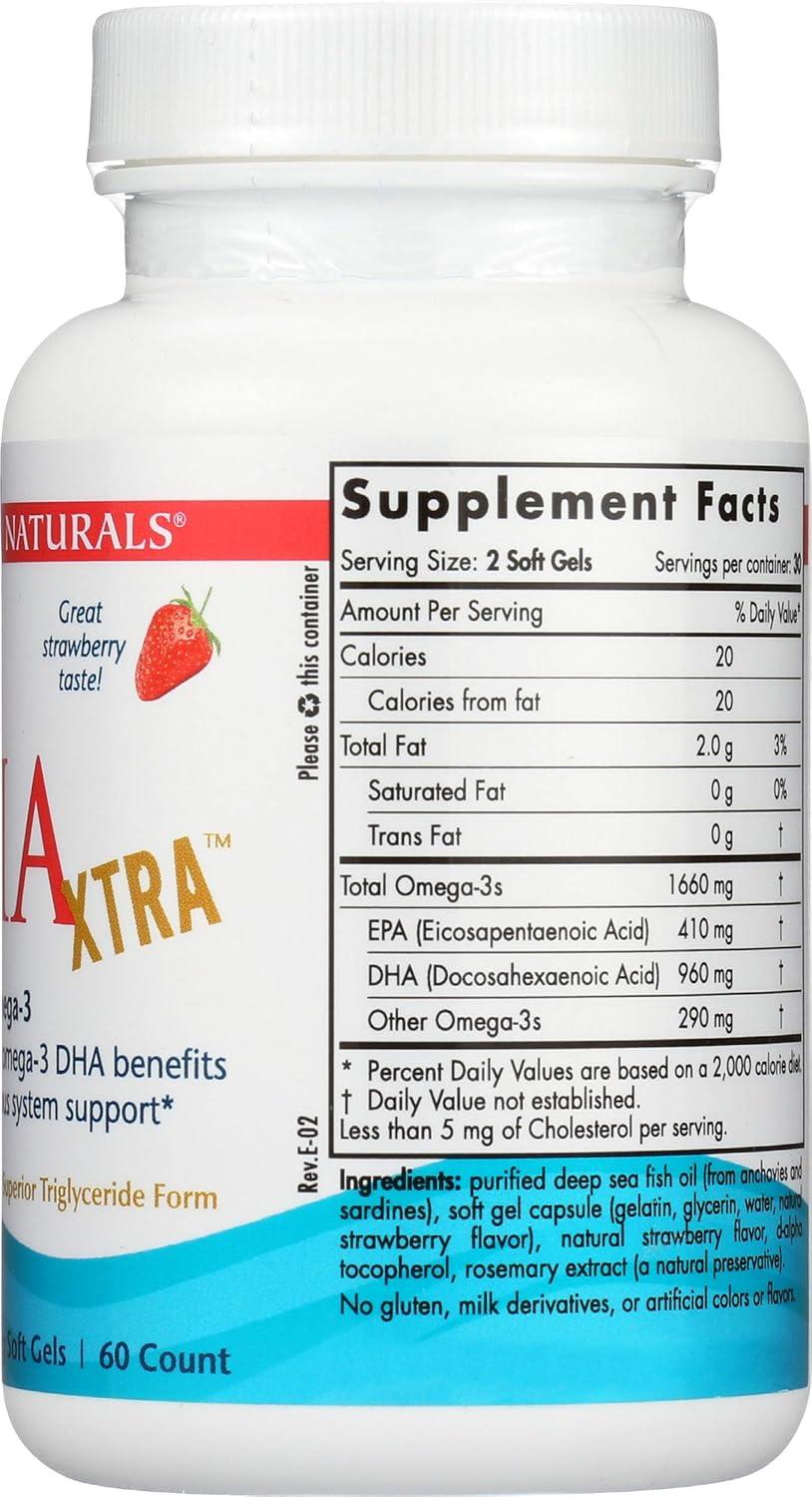 imageNORDIC NATURALS Strawberry DHA Xtra 1660 MG 60 SG 60 CT