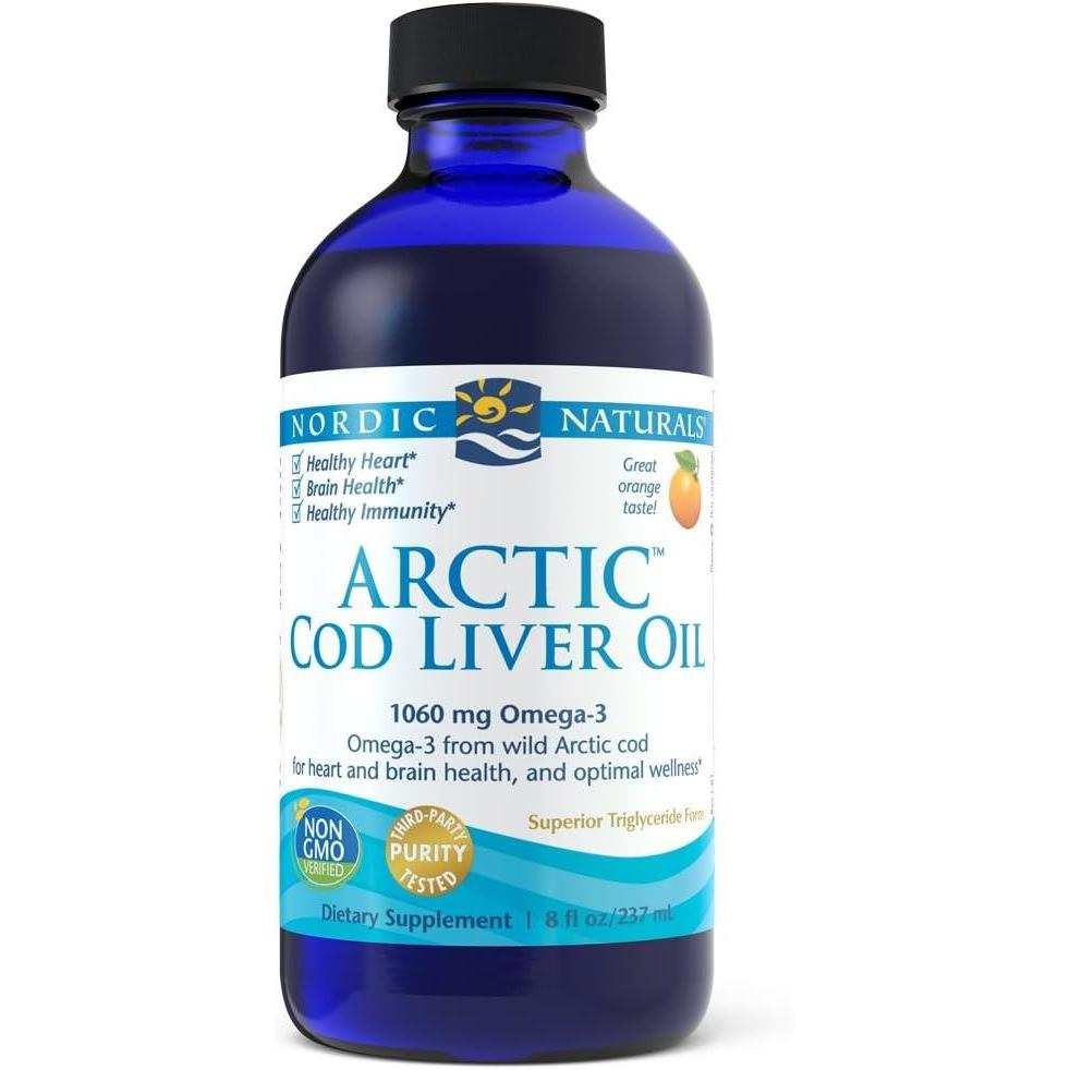 imageNordic Naturals  Arctic CLO Heart and Brain Health and Optimal Wellness Orange8 Fl Oz Pack of 1
