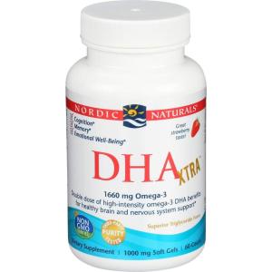 NORDIC NATURALS Strawberry DHA Xtra 1660 MG 60 SG, 60 CT
