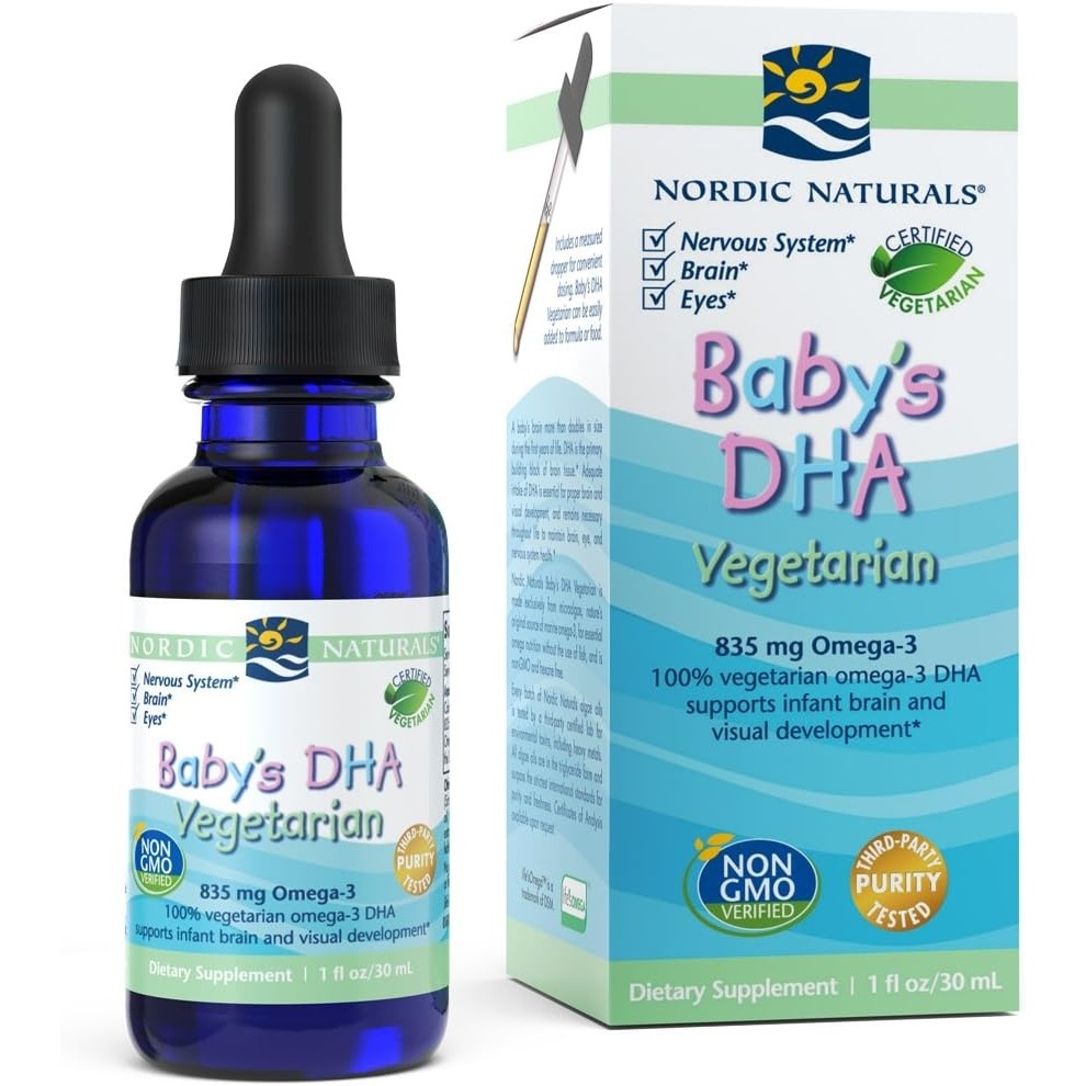 image:imageNordic Naturals Babys DHA Vegetarian Supports Brain and Visual Development 1 OunceStandard Packaging
